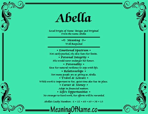 abella last name origin.